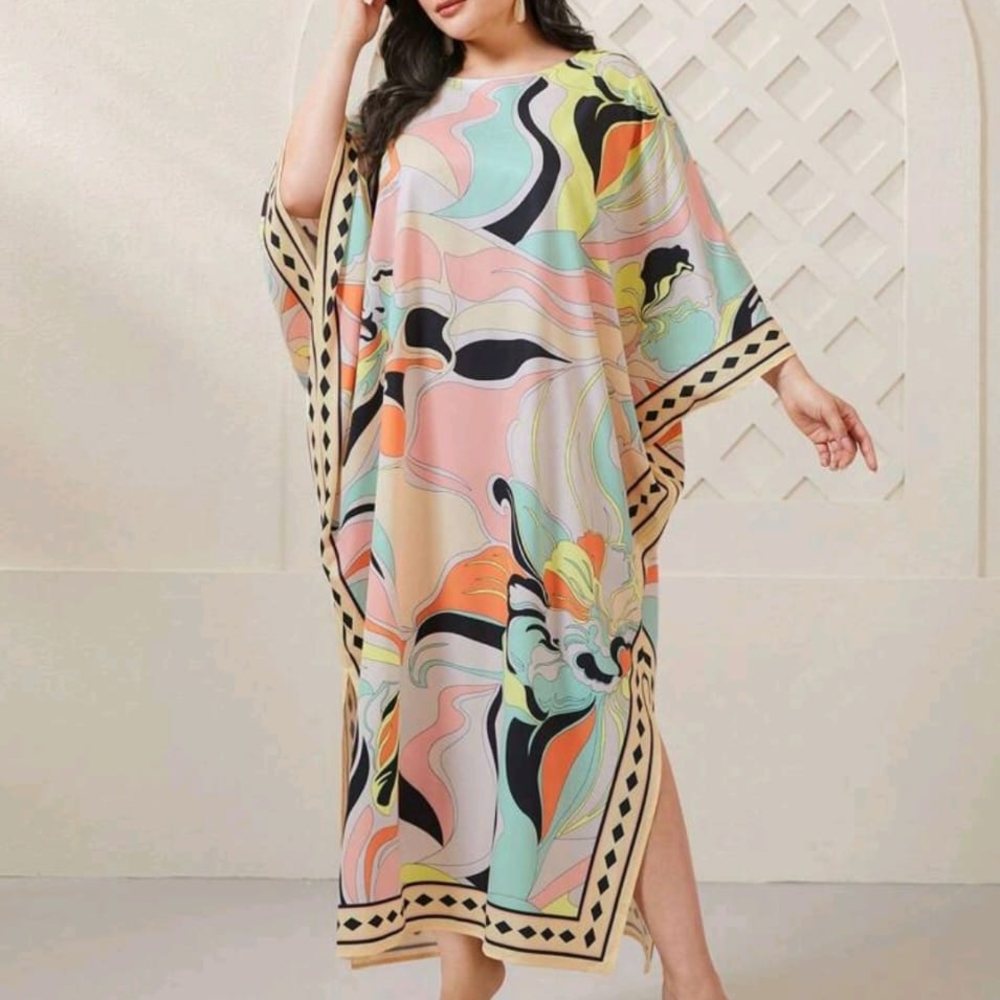Elegant Multicolor Maxi Dress - Picture 2 of 5